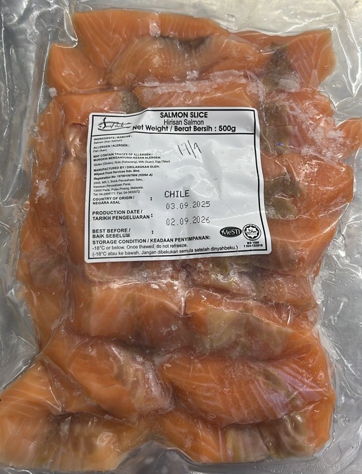 Atlantic Salmon Slice 7g To 11g