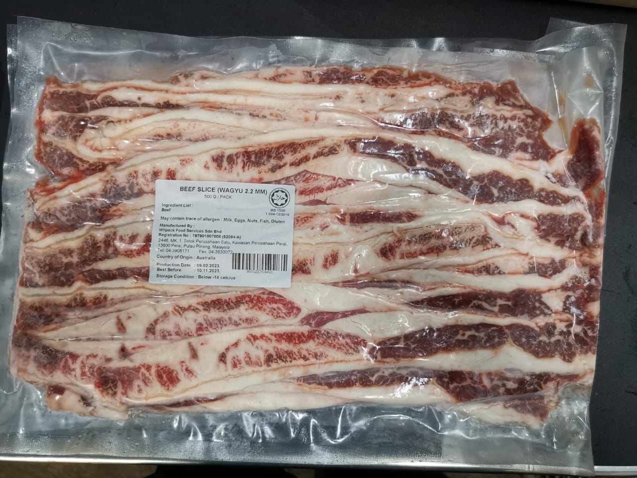 Australia Wagyu Karubi MB3 - Beef Slice