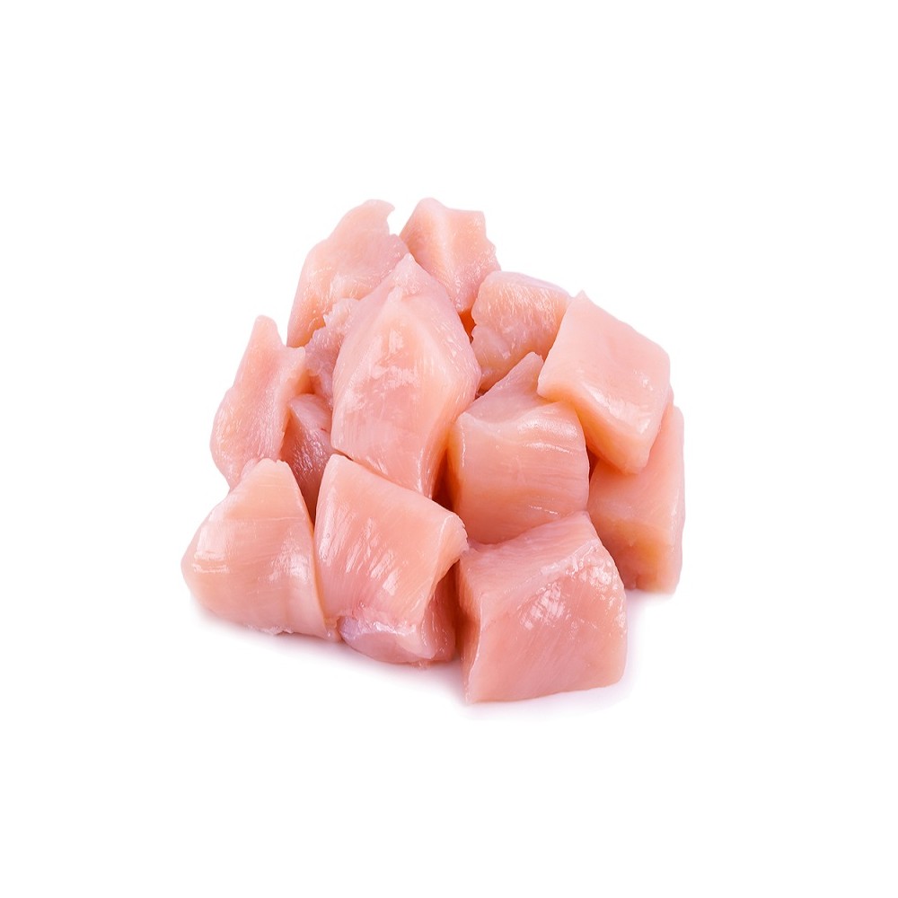 Frozen Chicken Boneless Cube With Skin (17-23G)