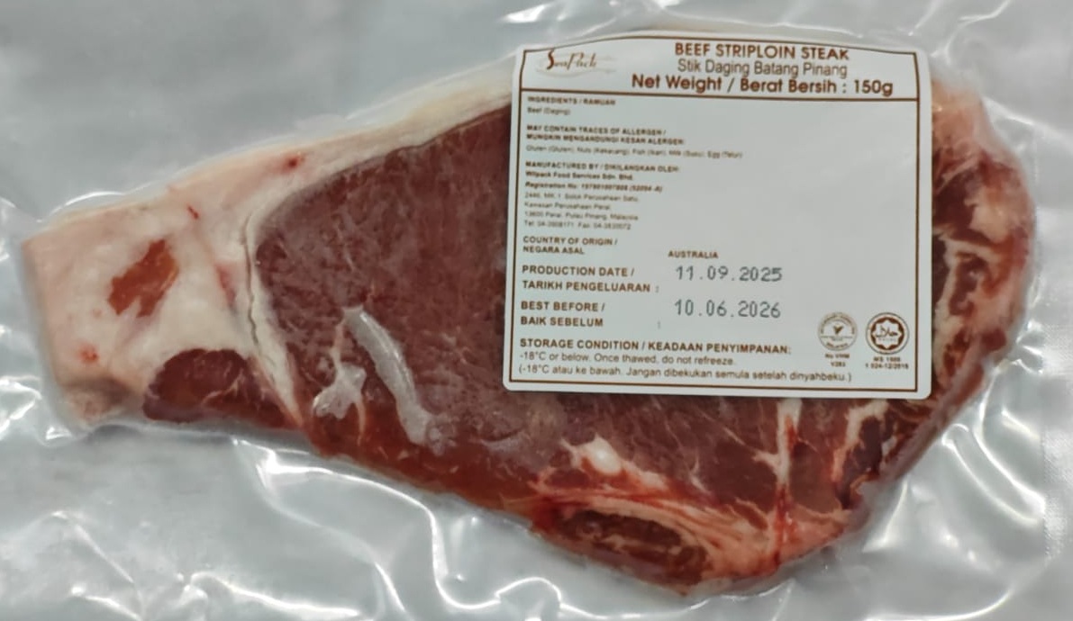 STRIPLOIN BEEF STEAK 150G